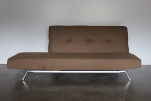 Rare Superb Ligne Roset "Smala" Large Sofa-Bed in Natural Green & Brown Wool