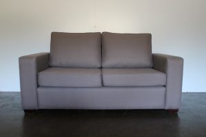 Impeccable Bespoke 2.5-Seat "Square-Arm" Sofa in Andrew Martin "Berkswell" Fabric in Grey - 4 Available