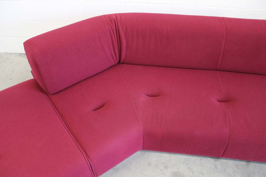 Stunning Huge Ligne Roset Pas Si Classique Sectional Sofa In Deep Red