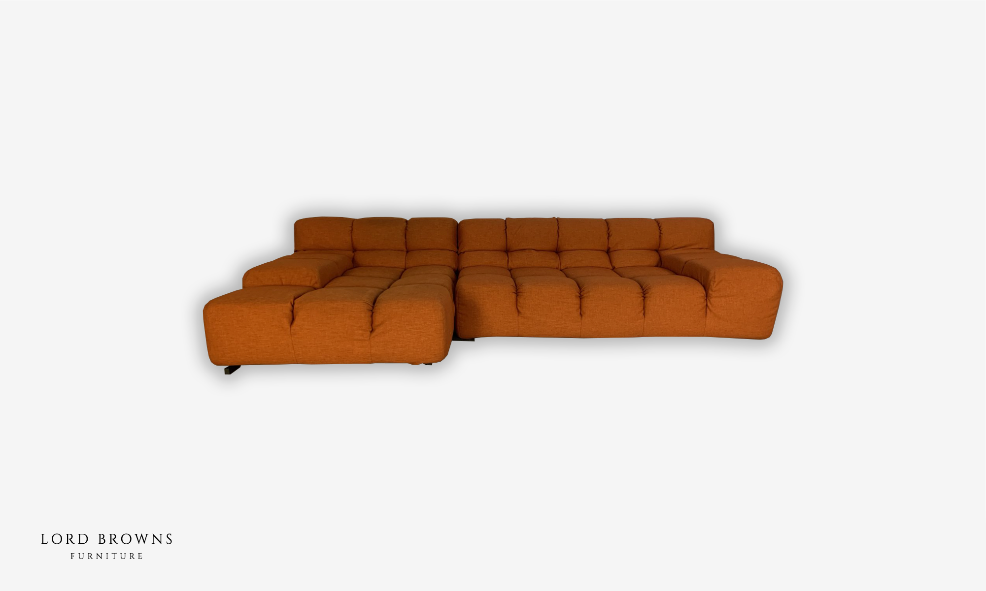 B&B Italia "Tufty Time" L-Shape Sofa - In Orange "Aramis" Fabric - RRP ...