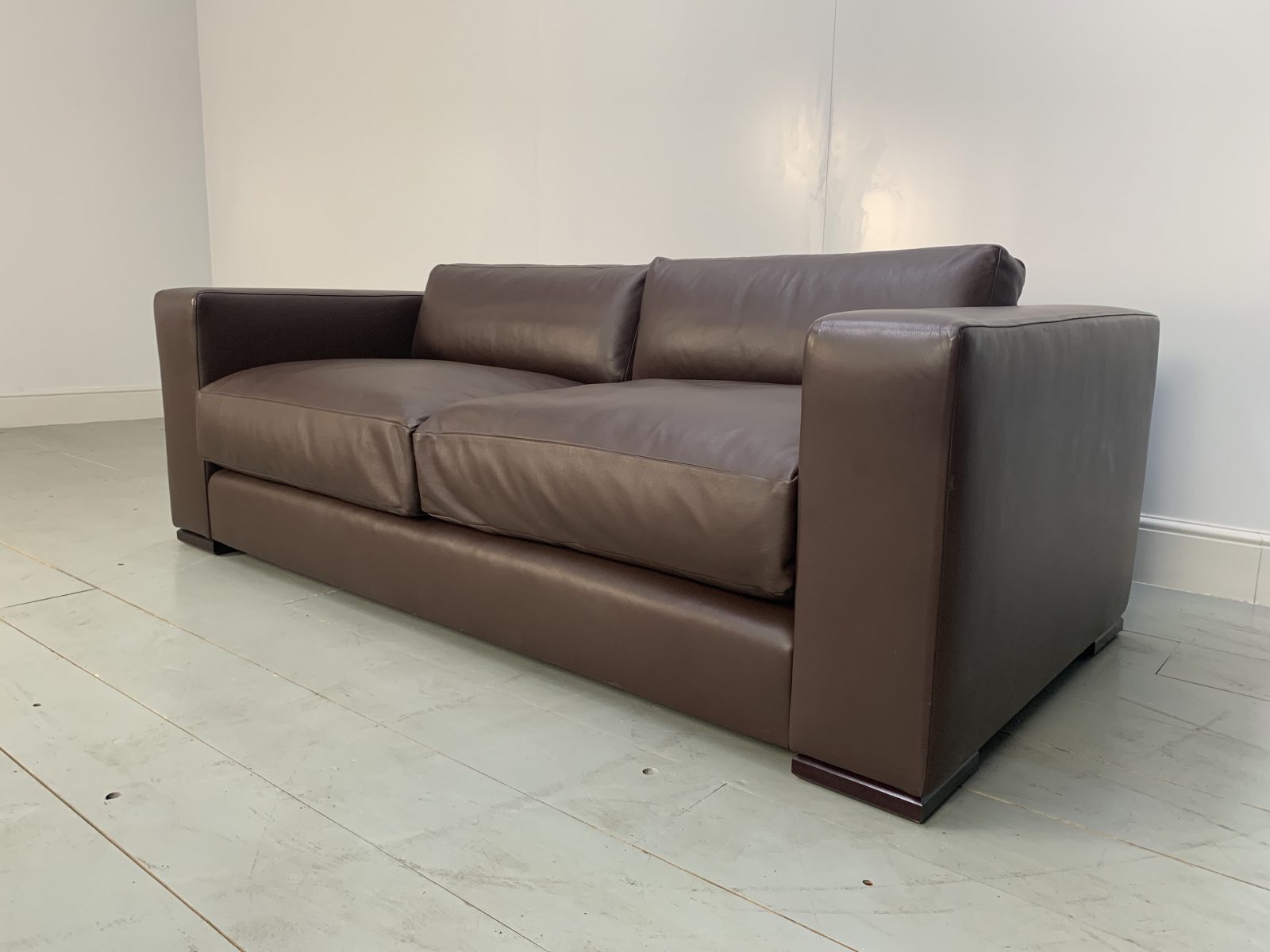 Smith Leather Sofa Signature "Square" Large 2.5Seat Sofa in