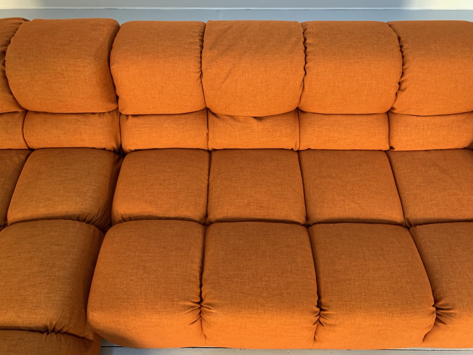 B&B Italia "Tufty Time" L-Shape Sofa - In Orange "Aramis" Fabric - RRP ...