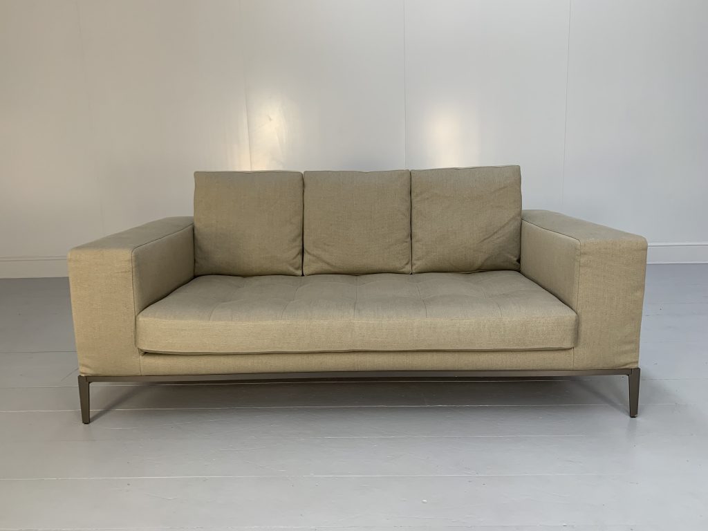 B&B Italia Maxalto "Simplice" 2.5-Seat Sofa - In Woven Linen - RRP £ ...