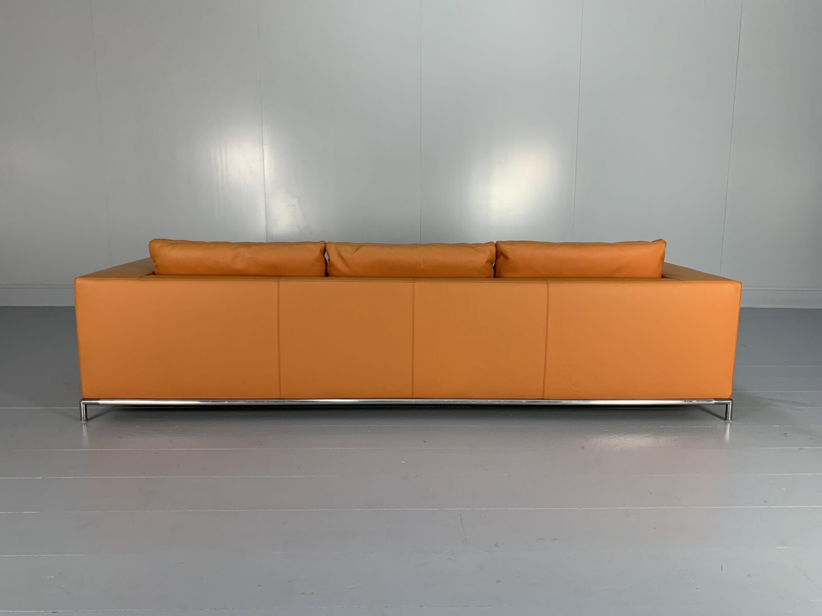 B&B Italia "George" 3-Seat Sofa - In Tan Orange "Gamma" Leather - RRP £ ...