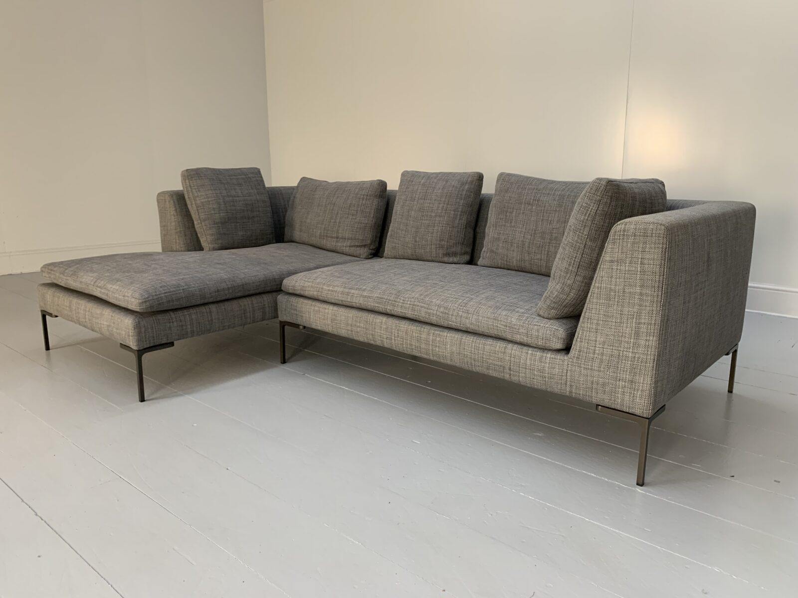 B&B Italia "Charles" L-Shape Sectional Sofa - In "Spora" Fabric - Lord ...